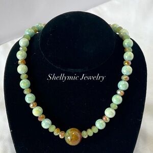 Crystal & Glass Beaded Choker